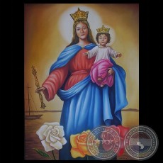 VIRGEN MARÍA Y EL NIÑO JESÚS - Obra de ARIUS ROMERO